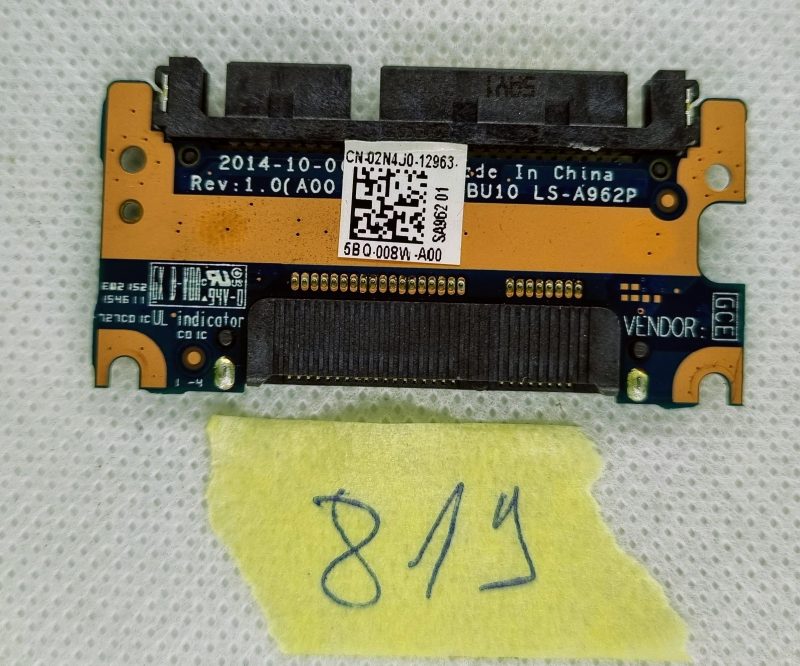 ORIGINALNI DELL LATITUDE E7450 SATA KONEKTORSKA PLOČA TVRDOG DISKA 2N4J0 02N4J0