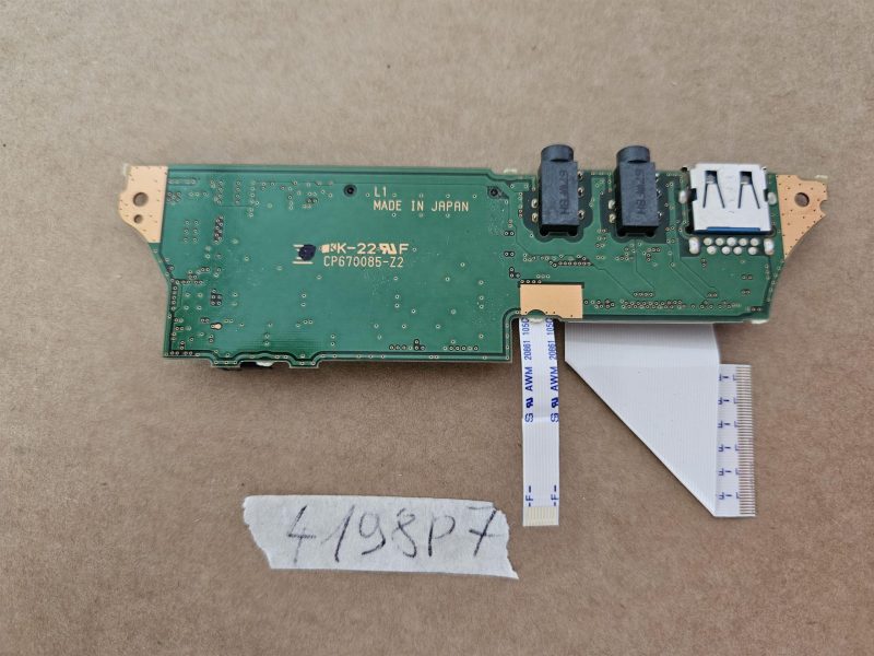 Originalni Fujitsu Lifebook U745 14 USB audio čitač ploča W kabel Cp670085-z2 - Slika 2
