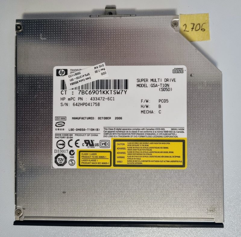 Originalni HP CDRW DVDRW optički pogon 416184-8C0 443904-001 413700-001 TS-L632 AD-7560A
