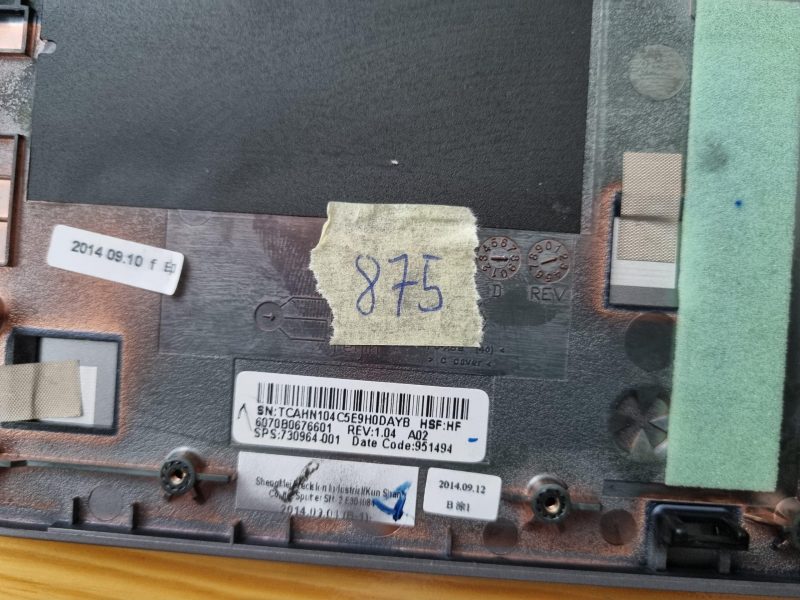 Originalni HP EliteBook 840 G1 Series oslonac za ruku + senzor otiska prsta + tipkovnica 730964-001 - Slika 3