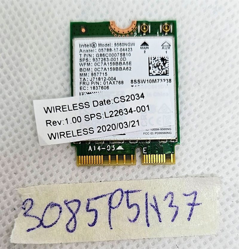 Originalni dijelovi HP Omen 15-DC Wi-Fi bežične WLAN kartice L22634-001 dijelovi prijenosnog računala