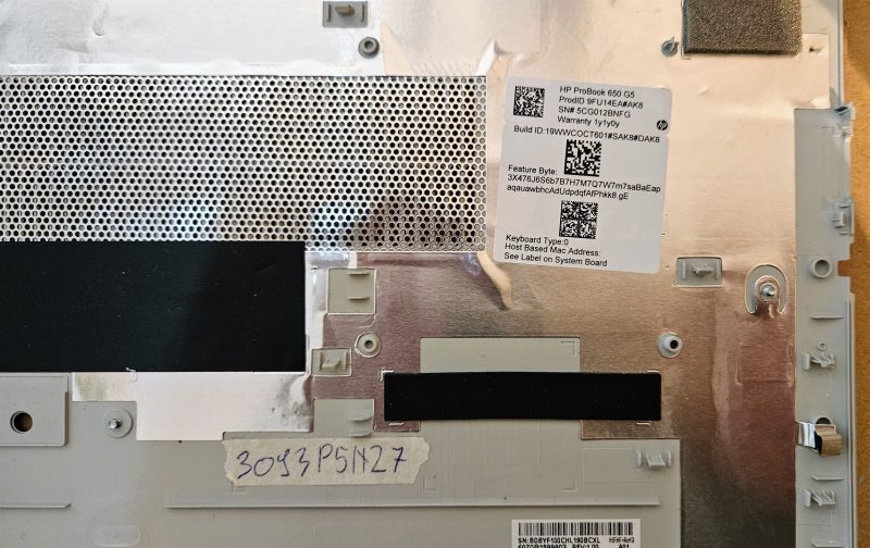Originalni HP ProBook 650 G5 15.6 donji poklopac kućišta L58712-001 6070B1599802 dijelovi prijenosnog računala - Slika 2