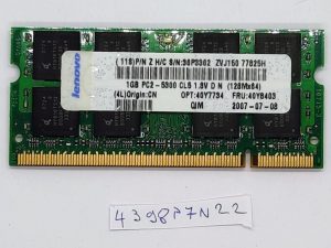 Originalni IBM 1GB DDR2-667MHz PC2-5300 non-ECC Unbuffered CL5 200-pinski SoDimm Dual Rank memorijski modul 36P3362