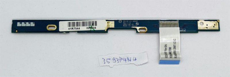 Originalni IBM Lenovo 3000 N200 N100 ploča s gumbom za napajanje prijenosnog računala + kabel | OEM zamjena - Slika 2