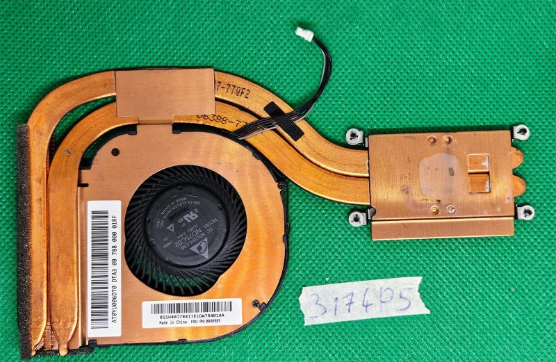 Originalni Lenovo ThinkPad T460s 14" ventilator za hlađenje prijenosnog računala s hladnjakom 00UR985