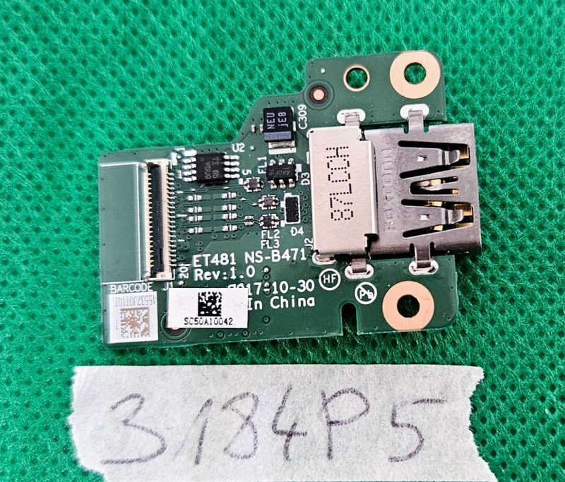 Originalna USB ploča Lenovo ThinkPad T480s + Flex P/N NS-B471 | Dijelovi prijenosnog računala