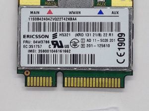 Originalna ploča Lenovo Thinkpad T530 T530i WWAN mobilne širokopojasne kartice 04W3786