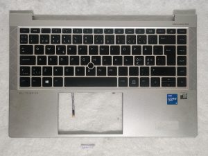 Originalna nordijska tipkovnica za HP EliteBook 745 840 G7 G8 Gornji poklopac naslona za dlanove, dijelovi prijenosnog računala - pozadinsko osvjetljenje