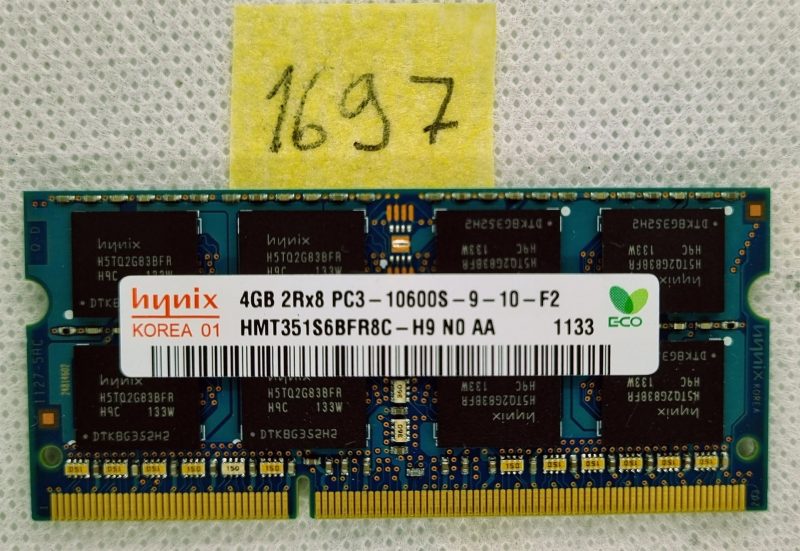 HMT351S6BFR8C-H9 ORIGINALNA HYNIX MEMORIJA ZA LAPTOP 4GB PC3-10600S DDR3 SODIMM HP RAM