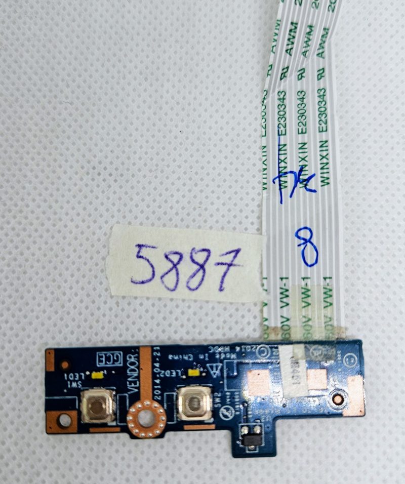 HP 450 470 G2 ploča s prekidačem napajanja LS-B189P ZPL70 | Originalni dio za prijenosno računalo