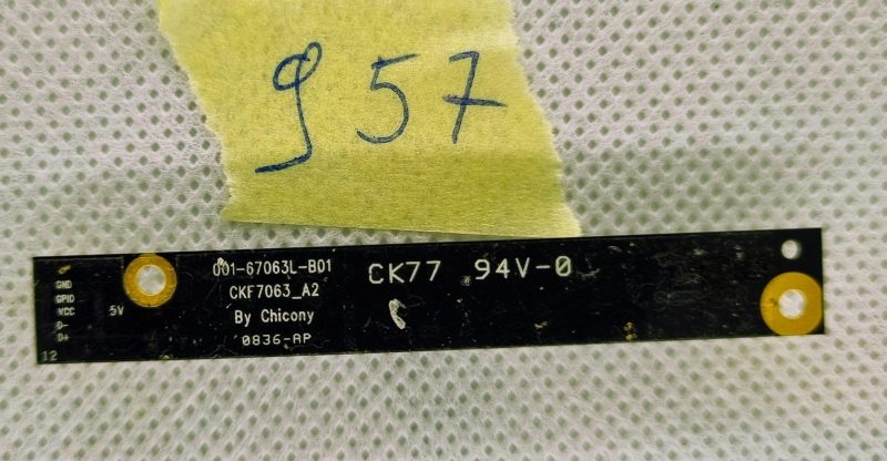 HP 6735S ploča s kamerom za prijenosno računalo 001-67063L-B01