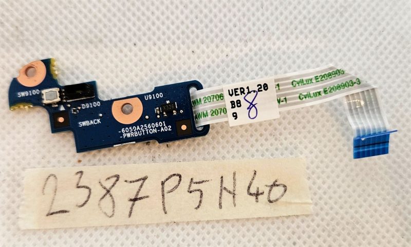 HP Chromebook 14 G6 gumb za uključivanje 6050a2560601 - originalna zamjena za brz i jednostavan popravak!