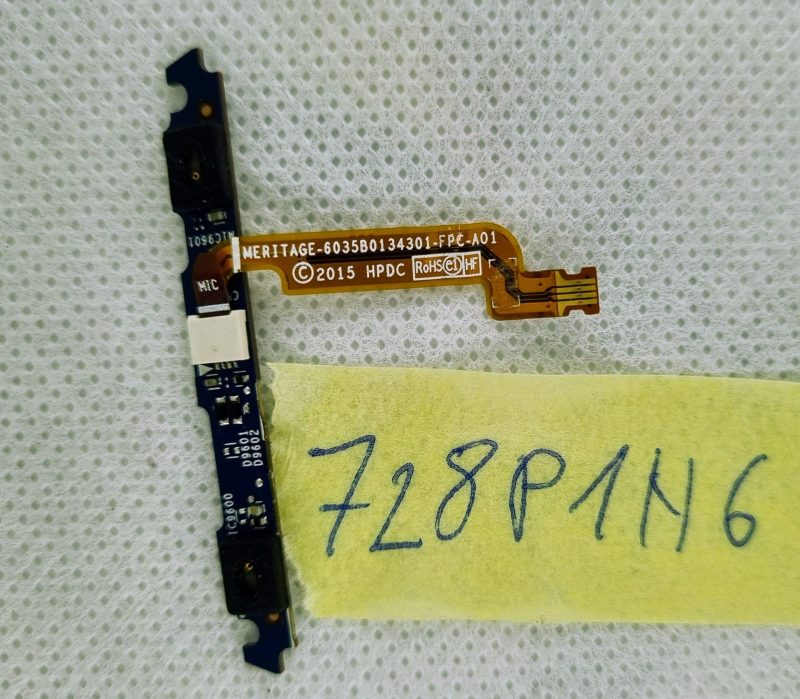 HP Elite x2 12 1012 G1 OEM ploča s mikrofonom s kabelom 6035B0134301 - Slika 2