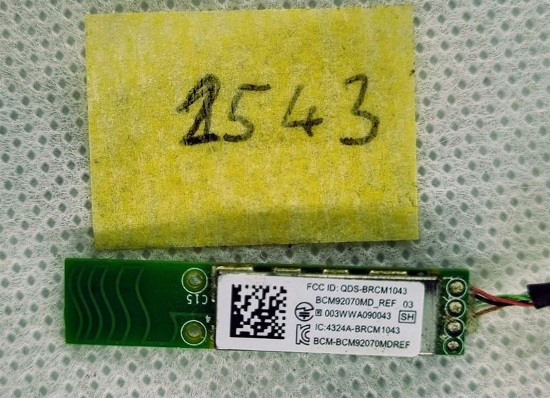 HP EliteBook 2570p Bluetooth modul BCM92070MD - originalni zamjenski dio za prijenosno računalo