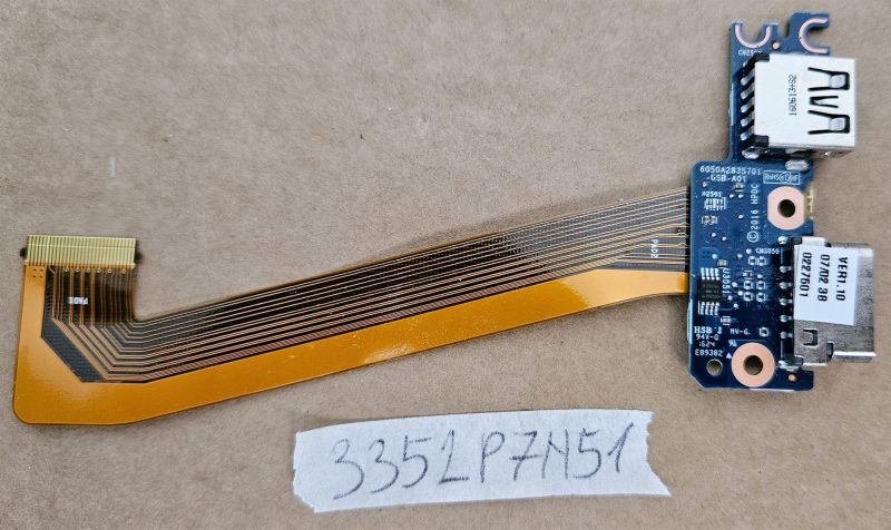 HP EliteBook 840 G3 USB VGA ploča i kabel 6050A2835701 - originalna zamjena
