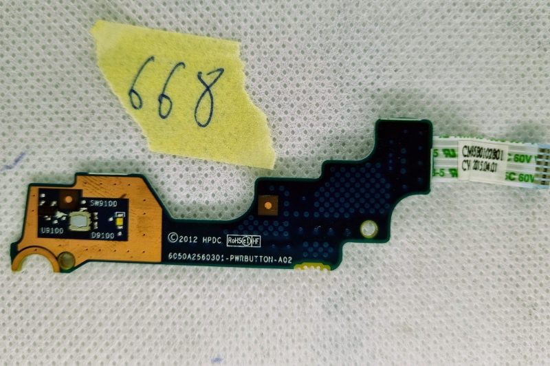 HP EliteBook G2 Series ploča s gumbom za uključivanje i kabel 6050A256030