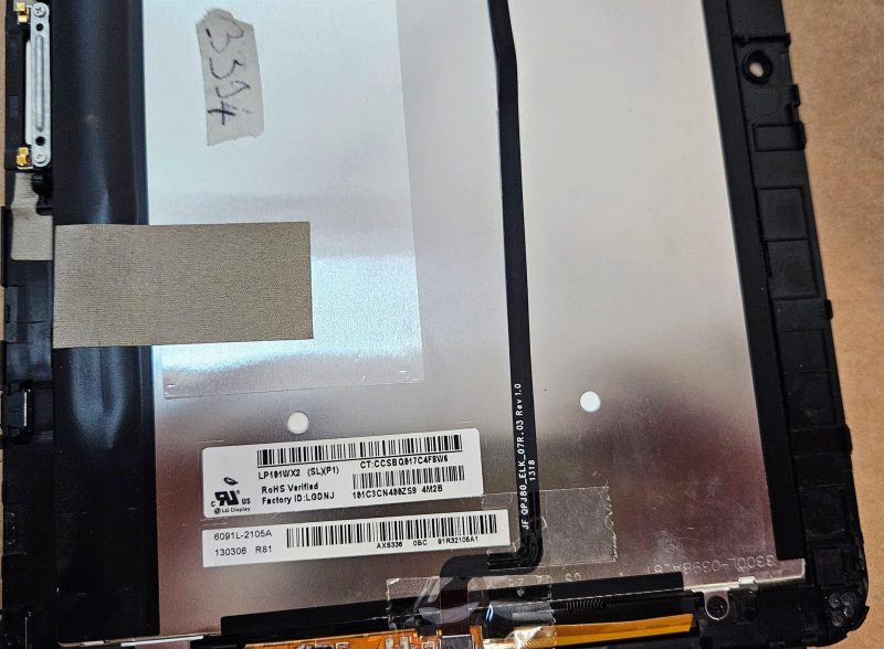HP ElitePad 900 G1 LCD zaslon osjetljiv na dodir 721492-001 + LCD zaslon - originalna zamjena - Slika 3