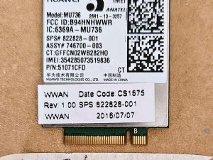 HP Huawei MU736 HSPA 3G WWAN modul 822828-001 - originalni mobilni modem za prijenosno računalo