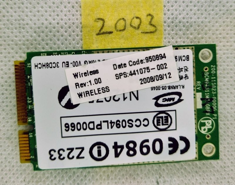 Prijenosna Wi-Fi kartica HP PAVILLION dv6500 441075-002 - originalna zamjena za besprijekorno bežično povezivanje! - Slika 2