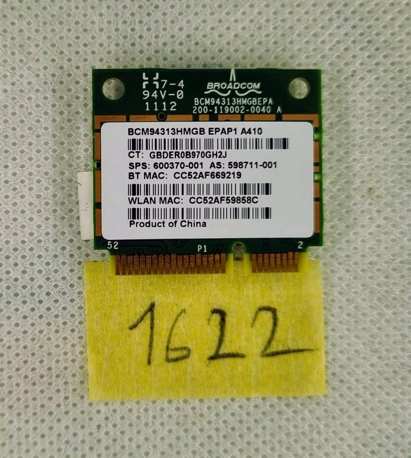 HP Pavilion dv7-6000 dv6-6000 802.11n WiFi + Bluetooth 3.0 600370-001 WLAN kartica - Slika 2