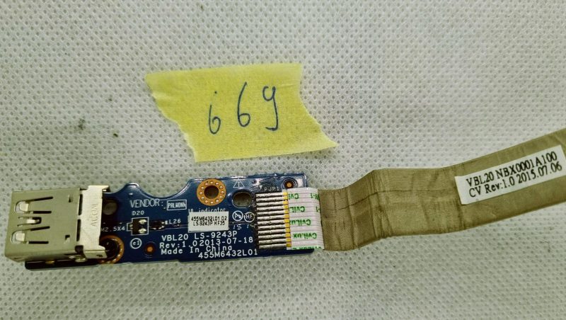 HP ZBook 15 G2 USB ploča s kabelom LS-9243P