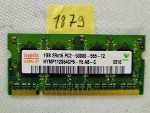 HYNIX HYMP112S64CP6-Y5 1GB DDR2 PC2 5300S RAM modul za prijenosna računala - poboljšane performanse!