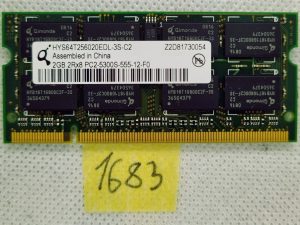 HYS64T256020EDL-3S-C 2GB 2RX8 PC2-5300S-555-12-F0 Qimonda 2GB PC2-5300 DDR2-667