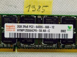 Hynix 2GB PC2-6400S DDR2-800MHz memorija prijenosnog računala DIMM HYMP125S64CP8-S6 - Povećajte brzinu vašeg prijenosnog računala!