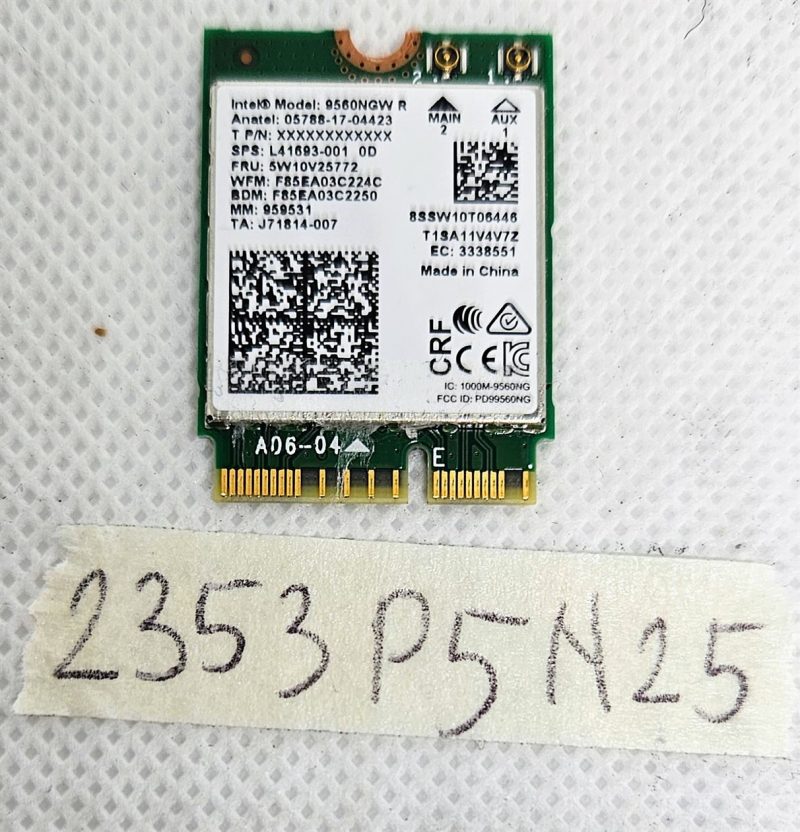 Intel Dual Band AC 9560 9560NGW NGFF 1,73 Gbps BT5.0 bežične kartice C1W2 H