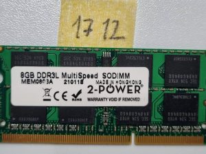 2-Power 8GB DDR3L SODIMM MEM0803A RAM memorija prijenosnog računala - velike brzine i niskog napona