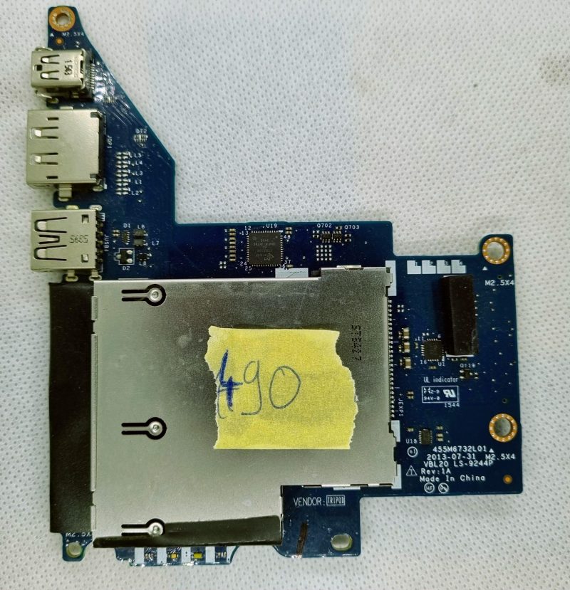 LS-9244P HP ZBook 15 G1,G2 USB Express ploča čitača kartica za prijenosno računalo