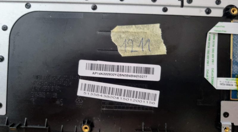 Lenovo B50-45 B50 E1 15,6" oslonac za dlanove s dodirnom podlogom AP14K000930 AMD PREKIDAČ NAPAJANJA - Slika 3