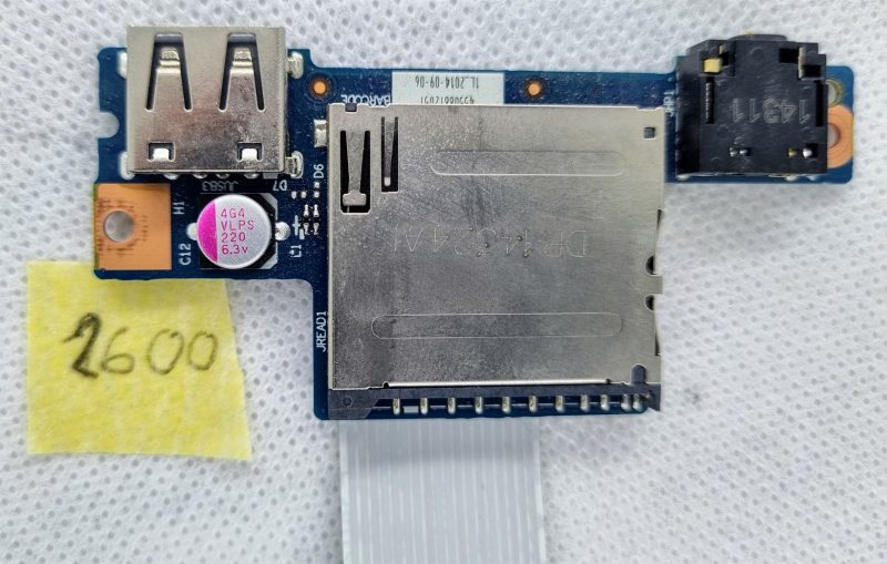 Lenovo G50-70 Z50-75 prijenosno računalo USB priključak ploča čitača audio kartica NBX0001AH00 - Slika 2