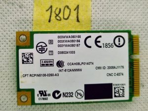 Lenovo THINKPAD X200 Intel 512AN_Mmw Wi-Fi mapa D080241003 - originalna zamjena