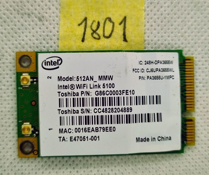 Lenovo THINKPAD X200 Intel 512AN_Mmw Wi-Fi mapa D080241003 - originalna zamjena - Slika 2