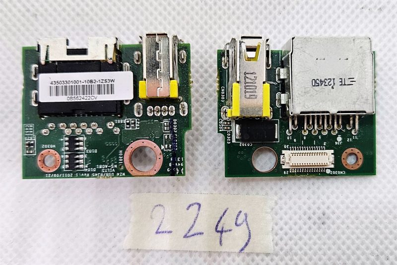 Lenovo ThinkPad T430 RJ45 Ethernet LAN utičnica USB port ploča NS-A081 0B56242