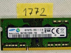 Samsung 4GB PC3L-12800 DDR3-1600MHz 204-pinski 4GB RAM memorijski modul za prijenosno računalo