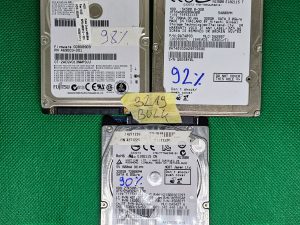 BULK 3 x MHZ2320BH Fujitsu 320GB tvrdi disk za prijenosno računalo 2.5 5400 RPM unutarnji HDD - originalne fotografije