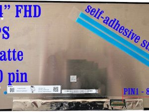 14" LCD zaslon N140HCG-GE1 FHD IPS mat, 30-pinski, novi, 84 mm konektor