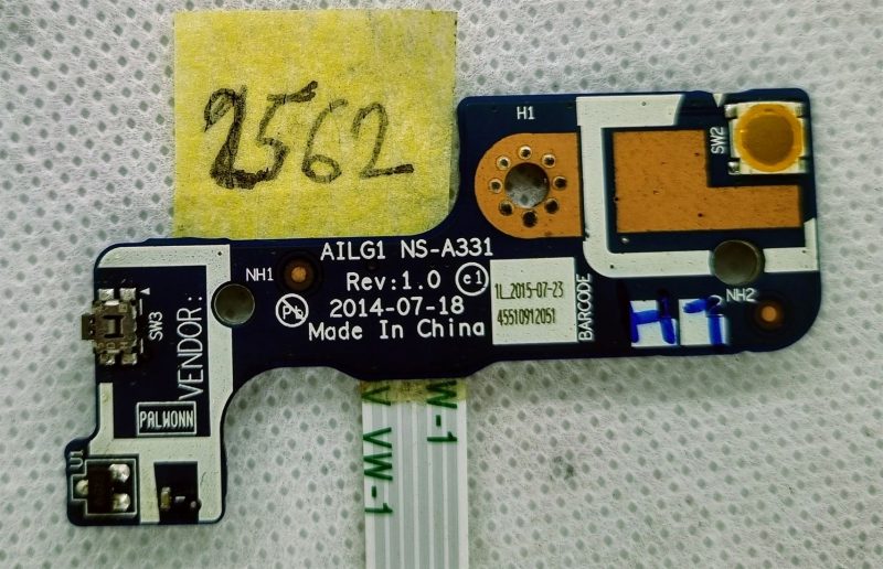 NS-A331 kartica s gumbima za Lenovo Z70-80 - originalni zamjenski dio