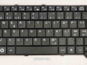 Nordijska tipkovnica za Fujitsu Siemens V6515 V6535 V6555 - crna, OEM 9J.N0N92.G1K