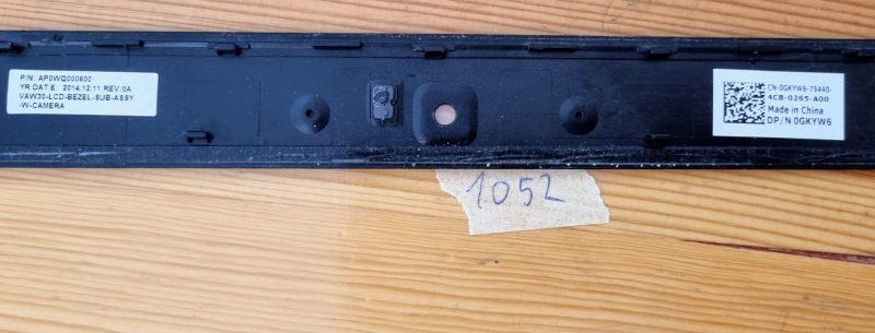 OEM DELL LATITUDE E5440 LCD CRNI OKVIR W/ CAM PRIKLJUČNIK CHA01 P/N GKYW6 - Slika 3