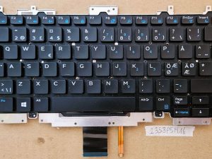 OEM Dell Latitude E5270 E7270 Laptop skandinavska tipkovnica s pozadinskim osvjetljenjem HUA01 2VGH0