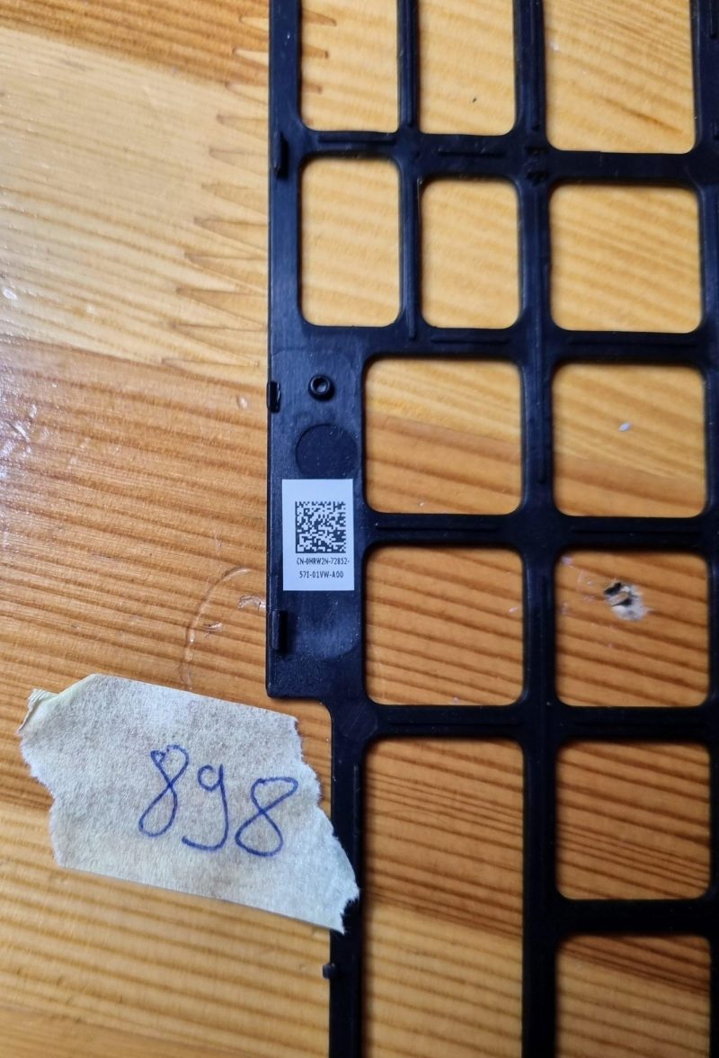 OEM Dell Latitude E7450 okvir UK okvir tipkovnice rešetkasti poklopac HRW2N 0HRW2N - Slika 2
