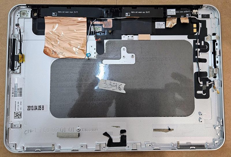 OEM HP Ellipted 900 G1 LCD gornji stražnji poklopac 709450-001 srebrna - originalna zamjena - Slika 3