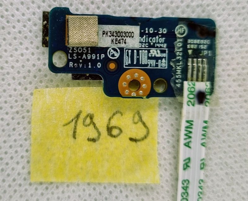 Zamjena ploče s prekidačem za uključivanje i kabelom za HP 15-G 15-R 15-R221TX LS-A991P