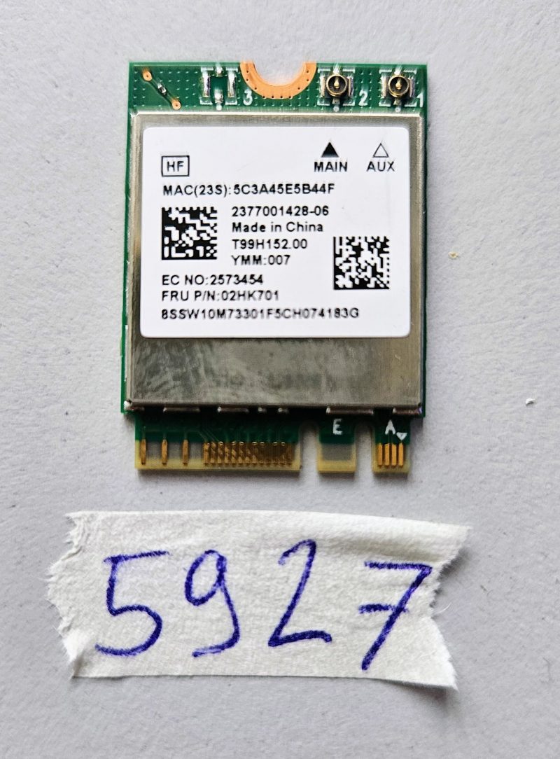 RTL8822CE WiFi Bluetooth 5.0 NGFF kartica 867 Mbps FRU 02HK703 za Lenovo E460