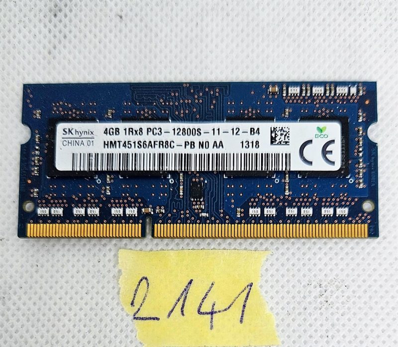 SKhynix 4GB 1Rx8 PC3L-12800S RAM memorija prijenosnog računala HMT451S6AFR8A-PB - Nadogradnja visokih performansi!