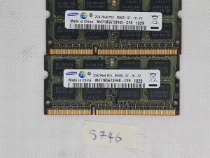 2 x Samsung 2GB 2Rx8 PC3-8500S DDR3 1066MHz prijenosno računalo RAM SODIMM memorijski modul