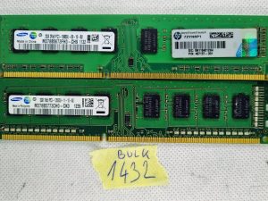 BUKL 2 x Samsung 2GB DDR3 RAM PC3-10600U 1333MHz non ECC DIMM memorija M378B5673FH0-CH9